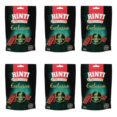 RINTI Singlefleisch Exclusive Deer - traktatie voor hond - 50g - thumbnail