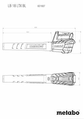 Metabo LB 18 LTX BL | ACCU-BLADBLAZER | Zonder accu&apos;s en lader - 601607850