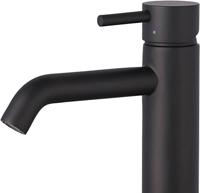 Saqu Eurotrend wastafelkraan mat zwart - thumbnail
