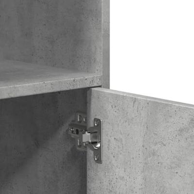 Rolkast 55x40x91 cm bewerkt hout betongrijs