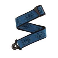 D&apos;Addario Auto Lock Woven Nylon Guitar Strap Blue Suns gitaarband - thumbnail