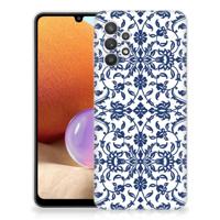 Samsung Galaxy A32 4G | A32 5G Enterprise Editie | TPU Case | Flower Blue - thumbnail