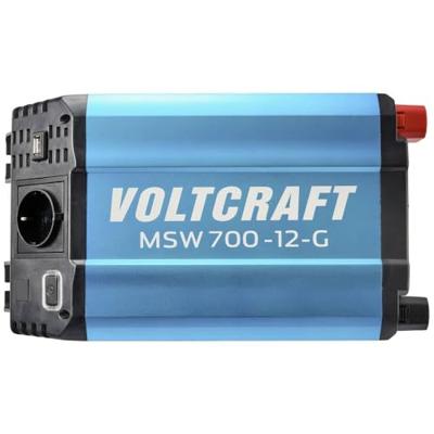 VOLTCRAFT MSW 700-12-G Omvormer 700 W 12 V/DC - 230 V/AC Gemodificeerde sinusvorm VOLTCRAFT MSW 700-12-G Omvormer 700 W 12 V/DC - 230 V/AC Gemodificeerde sinusvorm