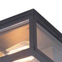 QAZQA Smart plafondlamp zwart IP44 2-lichts incl. Wifi ST64 - - thumbnail