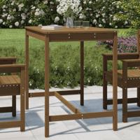 Tuintafel 121x82,5x110 cm massief grenenhout honingbruin - thumbnail