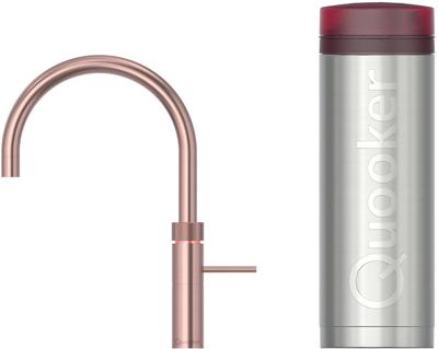 Quooker Fusion Round met PRO3 boiler 3-in-1 kraan rosé koper