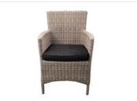Diana Dining Stoel Incl Handgreep Off White Half Rond Wicker OWN - Own - thumbnail