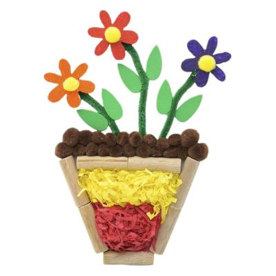 Colorations - houten daisy bloemen klein, 20st.