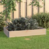 VidaXL Plantenbak verhoogd 80x120 cm massief grenenhout - thumbnail