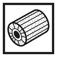 Bosch Accessories 2608000604 Lamellenschuurwals met vlies, 19 mm, fijn, 100 mm Diameter 100 mm 1 stuk(s) - thumbnail