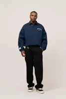 Equalité Varsity Polo Sweater Heren Donkerblauw/Gebroken Wit - Maat S - Kleur: Donkerblauw | Soccerfanshop - thumbnail