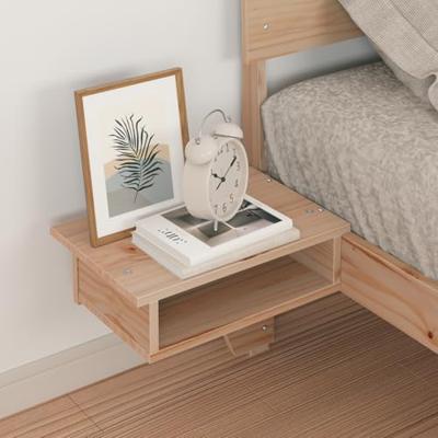 Bedframe met nachttafels Bruin 80 x 200 cm Massief grenenhout Bedframe met nachttafels Bruin 80 x 200 cm Massief grenenhout