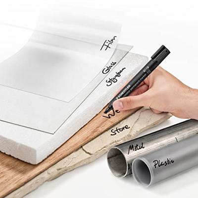 Viltstift staedtler lumocolor 350 schuin 2-5mm rd