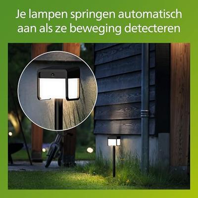 Philips LED 929004631901 Ezra Staande lamp op zonne-energie LED LED vast ingebouwd 1.8 W Zwart