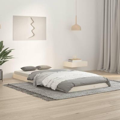 Bedframe massief grenenhout wit 90x200 cm Bedframe massief grenenhout wit 90x200 cm