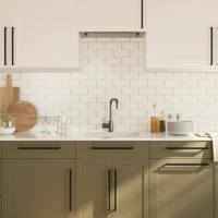 VidaXL Handvatten 10 st 320 mm roestvrij staal zwart - thumbnail