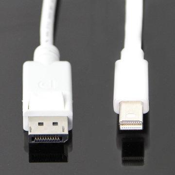 Shop4 - Thunderbolt Port naar DisplayPort Kabel Adapter 1.8m Wit - voor Macbook, Macbook Pro, Macbook Air