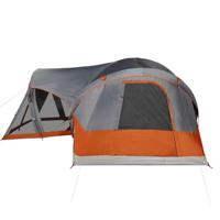 Tipitent voor gezin 8-persoons waterdicht grijs en oranje - thumbnail