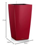 LECHUZA Cubico 22 Kweektafel Vrijstaand Polypropyleen (PP) Rood Binnen - thumbnail