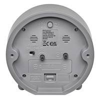 TFA Dostmann 60.1043.10 Wekker Kwarts Grijs Alarmtijden 1 Slepend uurwerk (geluidsloos) - thumbnail