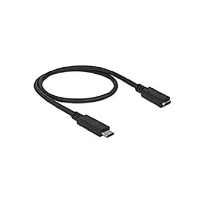 Delock 85532 USB 10 Gbps verlengkabel USB Type-C male naar female 0,5 m 4K PD 60 W