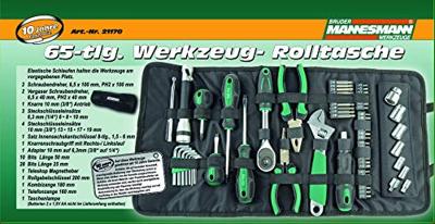 Brüder Mannesmann M21170 Gereedschapsset Incl. tas 65-delig - thumbnail