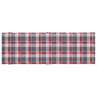 Ligbedkussen ruitpatroon 186x58x4 cm rood - thumbnail