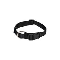Beeztees - halsband hond - nylon - zwart - 40-65 cm x 25 mm - thumbnail