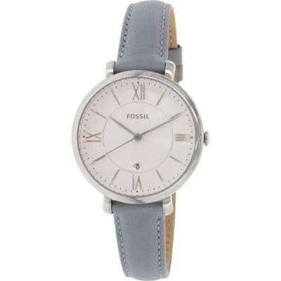 Fossil ES3821 &apos;Jacqueline&apos; blauw lederen Dameshorloge
