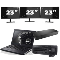 Dell Precision 3350 - Intel Core i7-10e Generatie - 15 inch - 8GB RAM - 256GB SSD - Windows 11 + 3x 23 inch Monitor - thumbnail