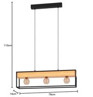 Eglo HanglampLibertad 1 met hout - 900349 - thumbnail