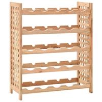 VidaXL Wijnrek voor 25 flessen 63x25x73 cm massief walnotenhout - thumbnail
