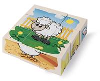 Eichhorn houten blokpuzzel boerderij - thumbnail