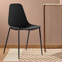 Kave Home Eetkamerstoel 'Whatts' kleur zwart - thumbnail