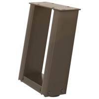 Salontafelpoten 2 st U-vormig 30x(30-31) cm staal naturel - thumbnail