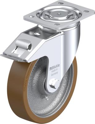 Blickle LH-GB 200K-FI Zwenkwiel met rem Wieldiameter: 200 mm Draagvermogen (max.): 900 kg 1 stuk(s)