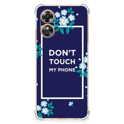 OPPO A17 Anti Shock Case Flowers Blue DTMP OPPO A17 Anti Shock Case Flowers Blue DTMP