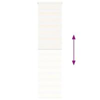 VidaXL Zebra rolgordijn 60x230 cm stofbreedte marmerbeige 55,9 cm - thumbnail