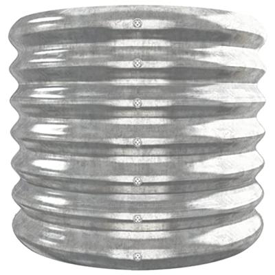 VidaXL Plantenbak 332x40x36 cm gegalvaniseerd staal zilverkleurig