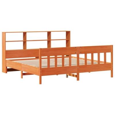 Bedframe zonder matras massief grenenhout wasbruin 180x200 cm Bedframe zonder matras massief grenenhout wasbruin 180x200 cm