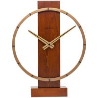 Tafel-/wandklok - 34 x 27 cm - Hout/Staal - 'Carl Small' - thumbnail