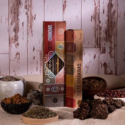 Sagrada Madre 7 Chakras Handgemaakte Wierook uit Argentinië, 20g Sagrada Madre 7 Chakras Handgemaakte Wierook uit Argentinië, 20g