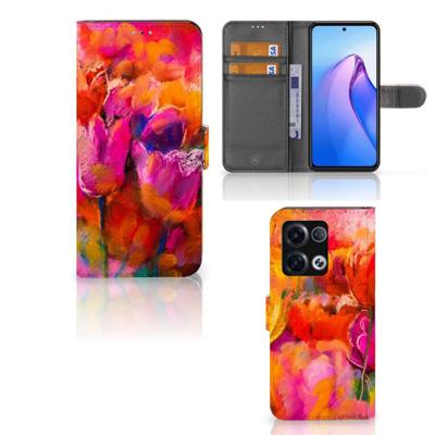 Hoesje OPPO Reno8 Pro Tulips Hoesje OPPO Reno8 Pro Tulips