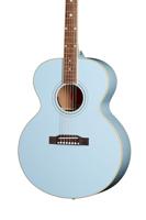 Epiphone Modern Collection J-180 LS Frost Blue elektrisch-akoestische westerngitaar met koffer - thumbnail