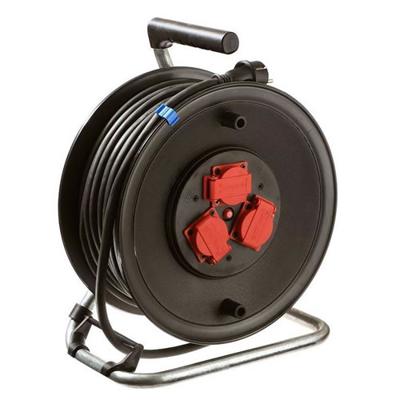 Schwabe kabelhaspel rubber met thermische beveiliging 25 meter 10116 Schwabe kabelhaspel rubber met thermische beveiliging 25 meter 10116