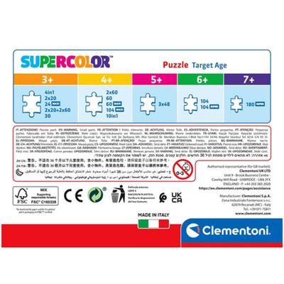 Clementoni legpuzzel super color disney prinses, 30st.