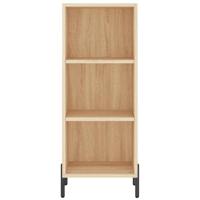 Dressoir 34,5x32,5x90 cm bewerkt hout sonoma eikenkleurig - thumbnail