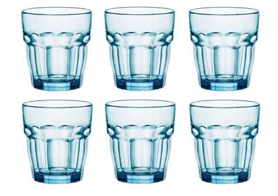 Bormioli Rocco Waterglazen Rock Bar - Blauw - 270 ml - 6 stuks Bormioli Rocco Waterglazen Rock Bar - Blauw - 270 ml - 6 stuks