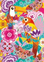 Car Pintos Birds, Butterflies & Flowers Notitieboek - thumbnail
