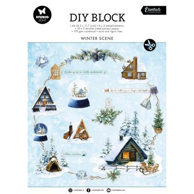Studio Light • essentials diy block winter scene
